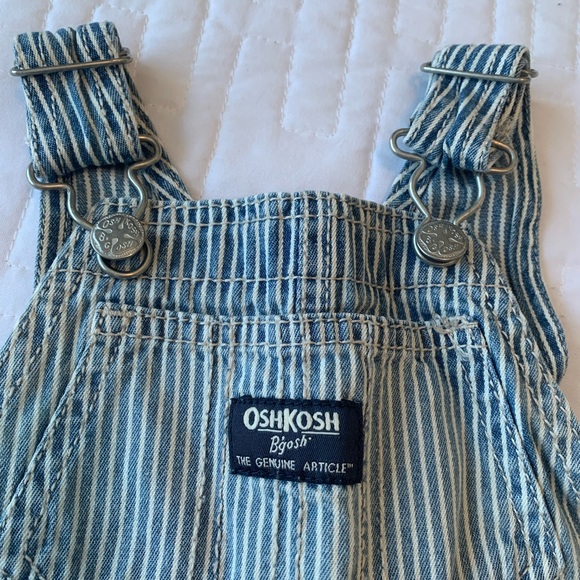 OshKosh Seersucker Bib Overalls - Picture 3 of 7
